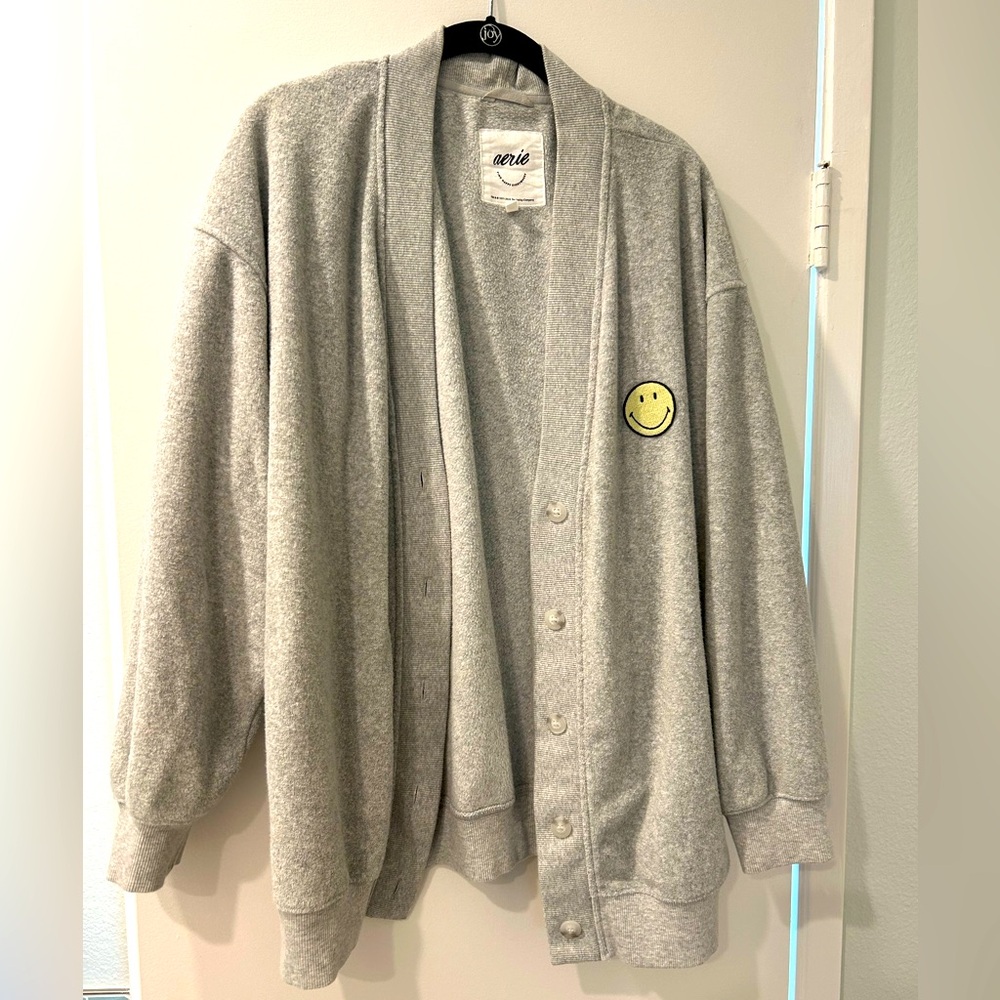 Aerie smiley face cardigan